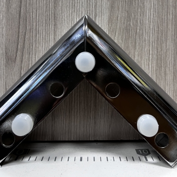 Ножка мебельная Н - 38мм, металл., уголок горизонт